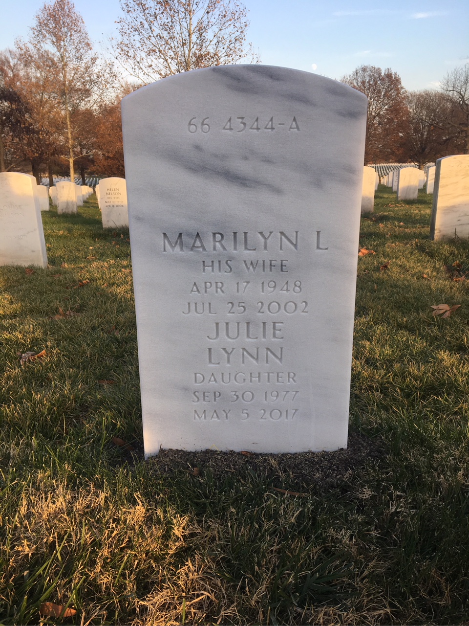 Back of headstone — David Atterbury