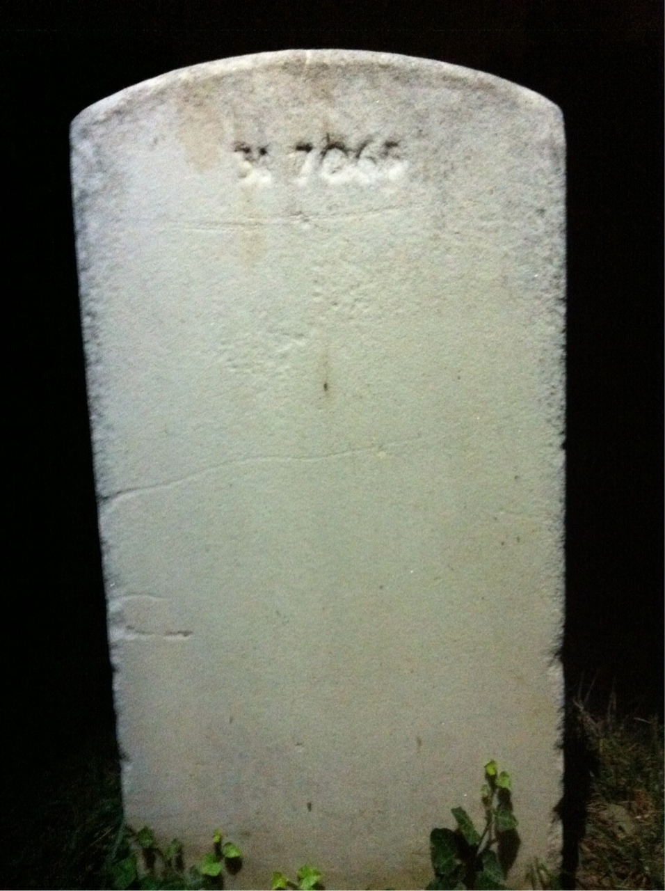 Back of headstone — Wheeler Mciver