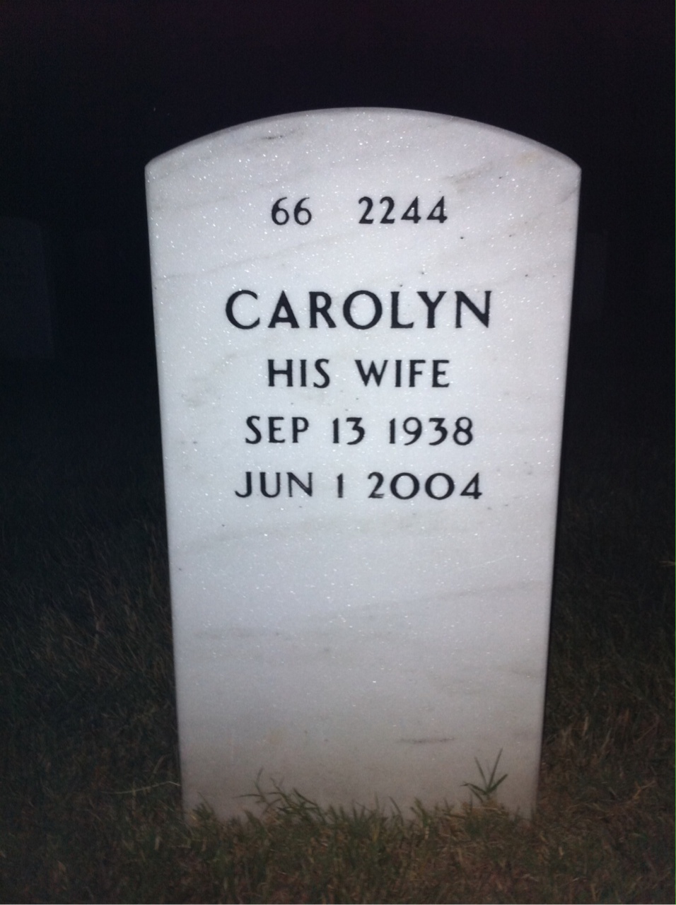 Back of headstone — Theodore Sampson
