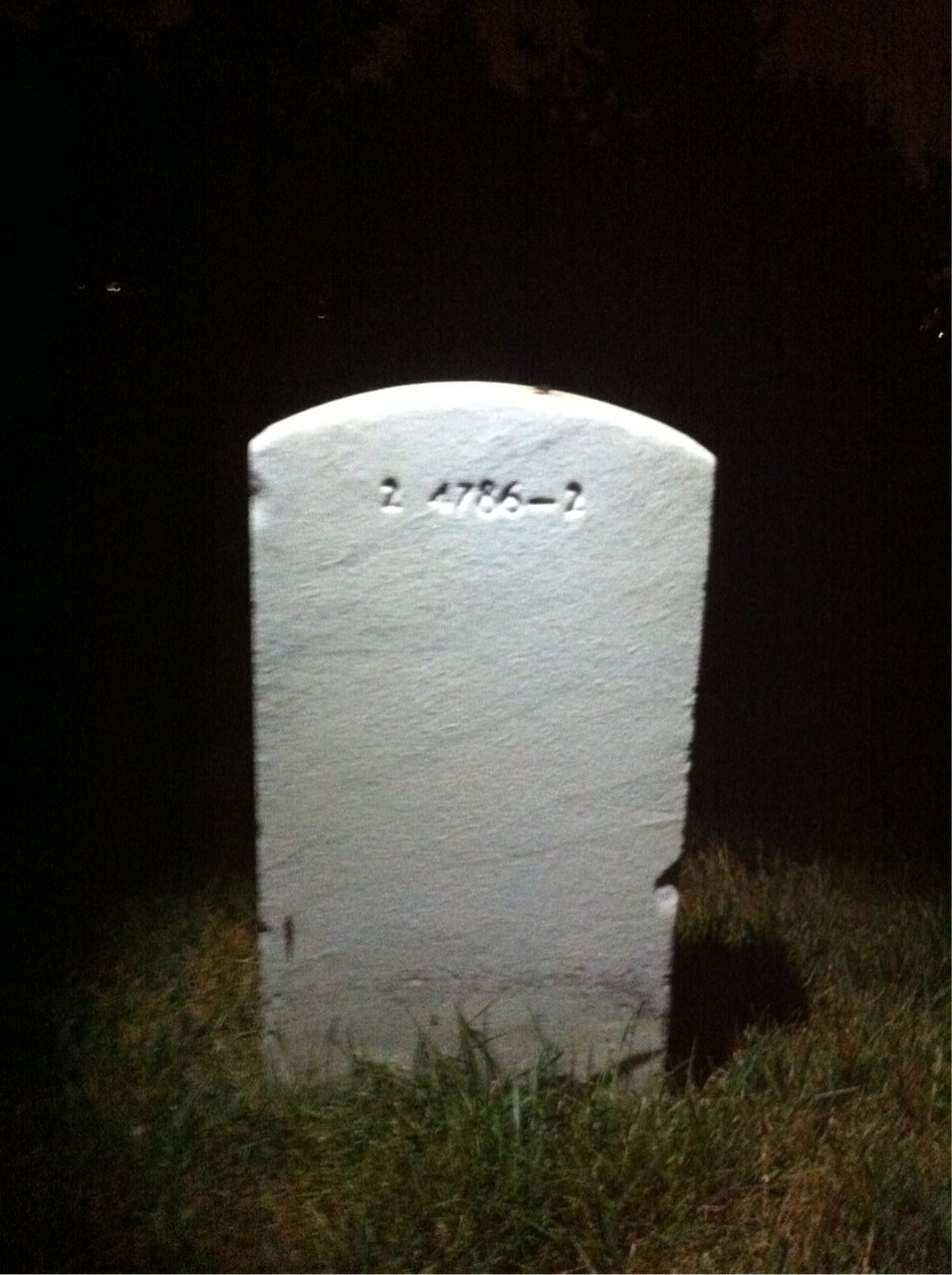 Back of headstone — Gertrude Benson