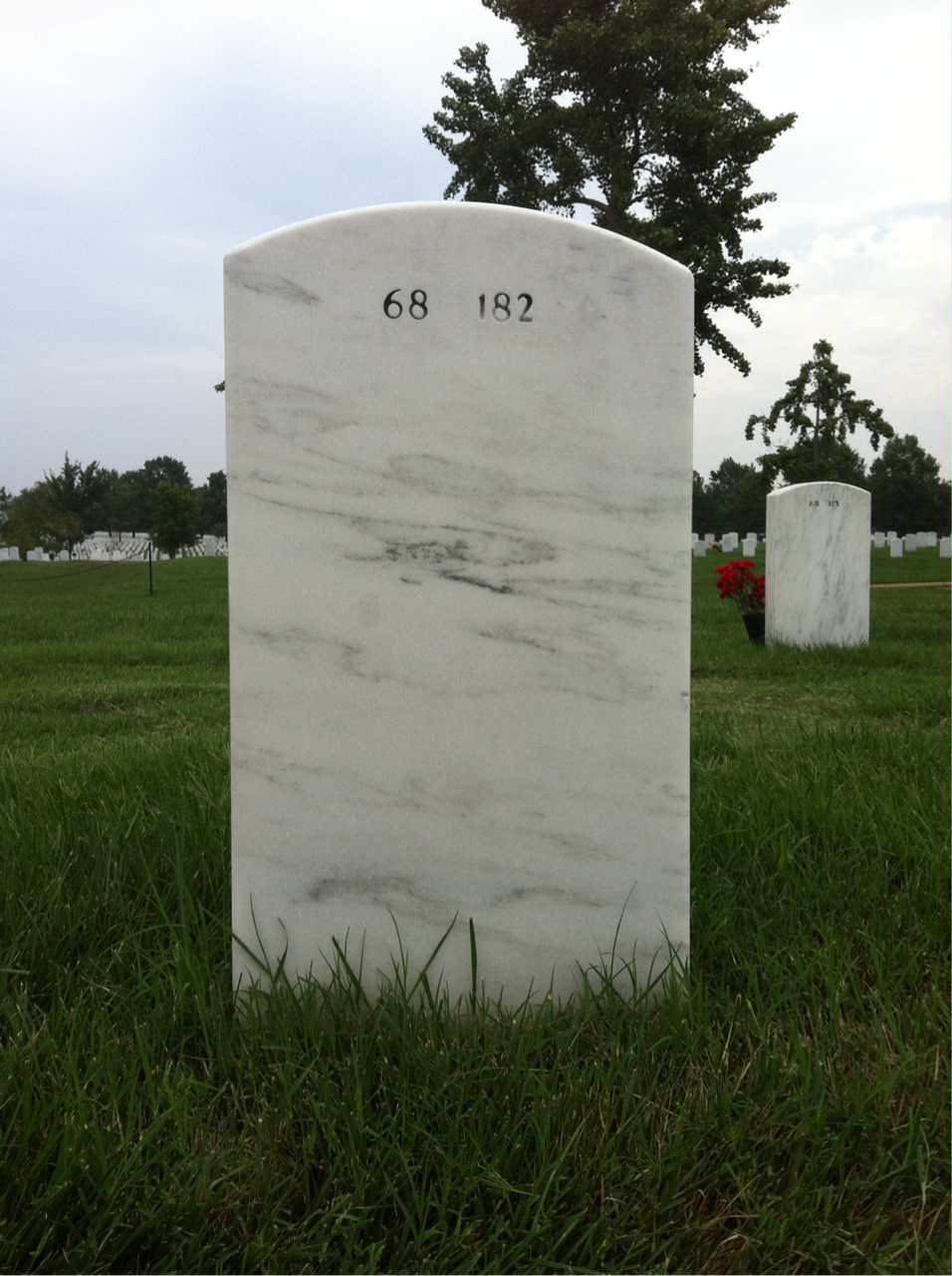 Back of headstone — George Warren