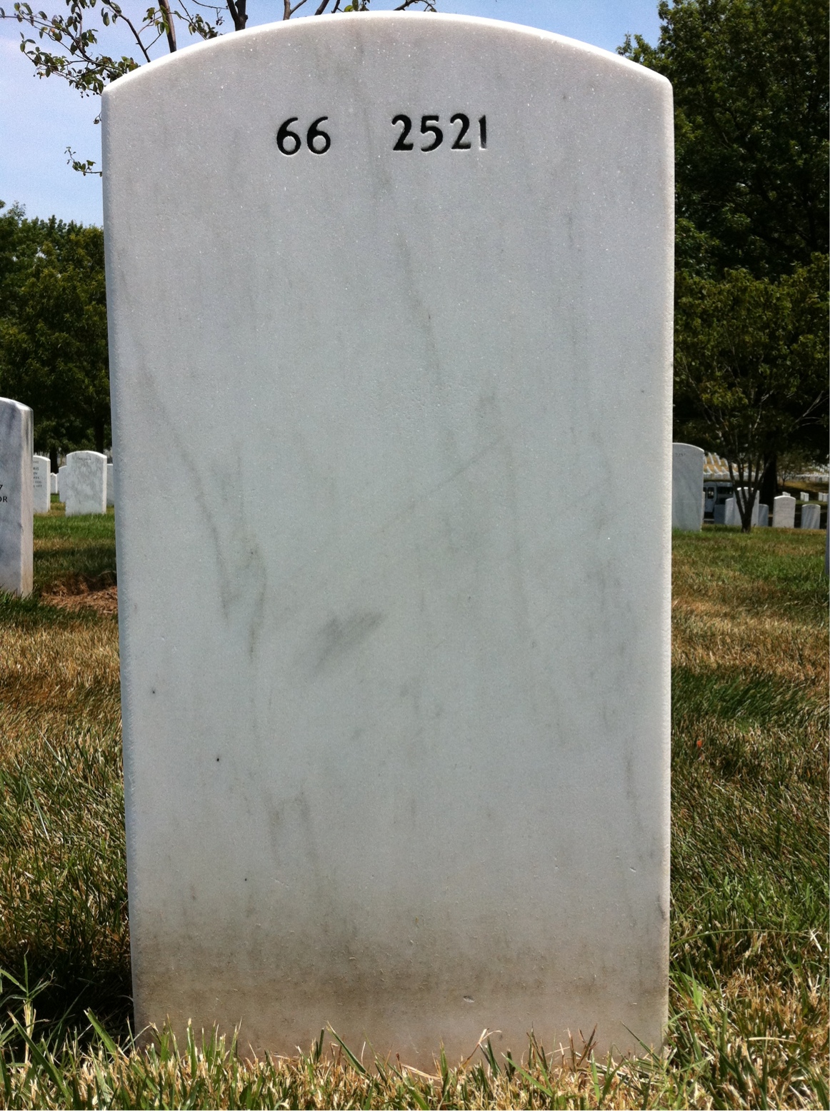 Back of headstone — Henry Slomanski