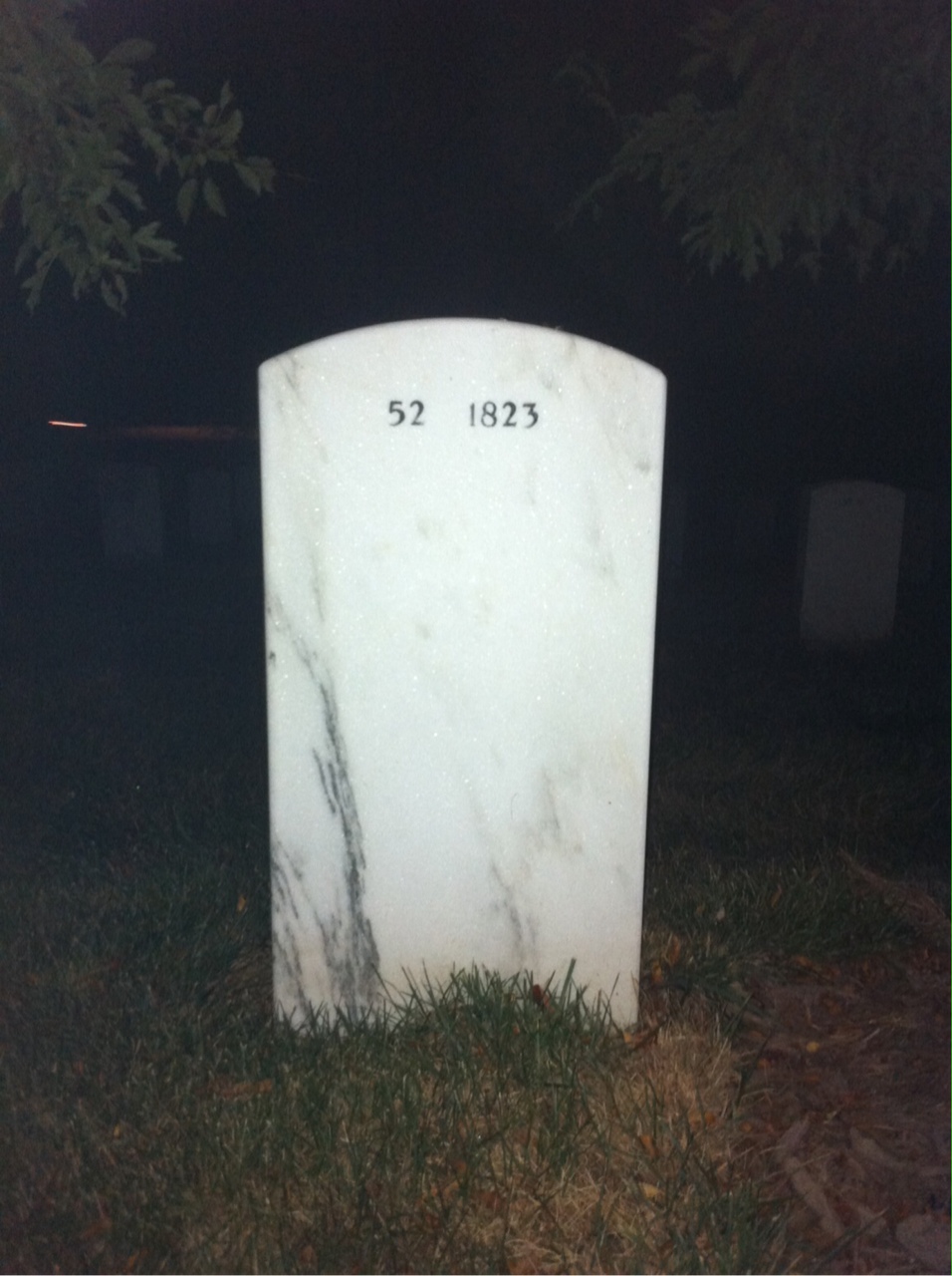 Back of headstone — William Bennett