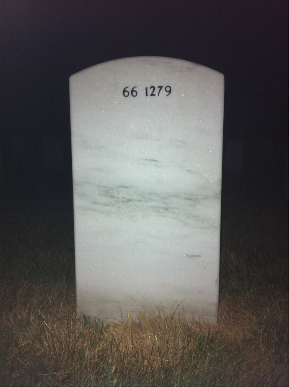 Back of headstone — James Mellars