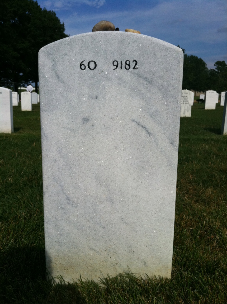 Back of headstone — Scott Joseph Fleming