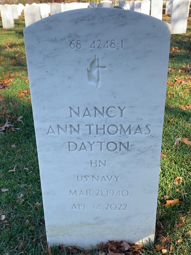 Back of headstone — Gary Gordon Dayton