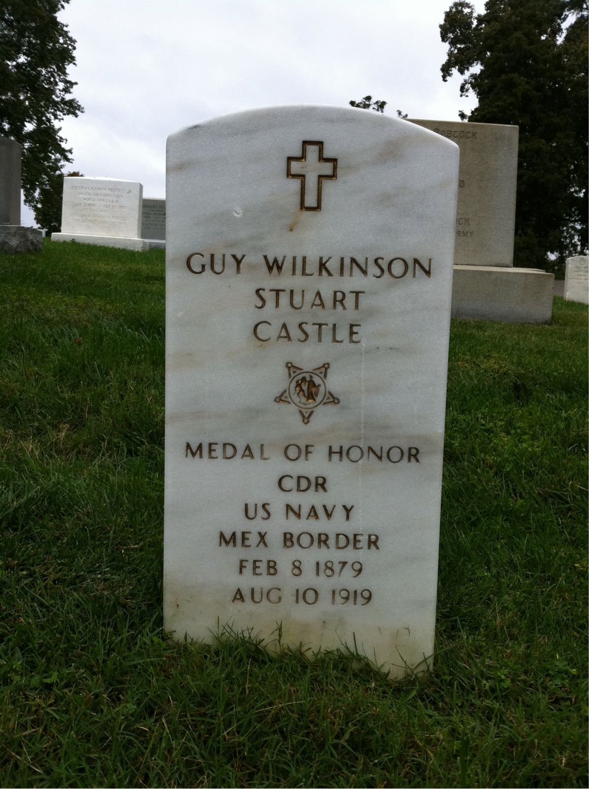 Headstone of Guy Castle