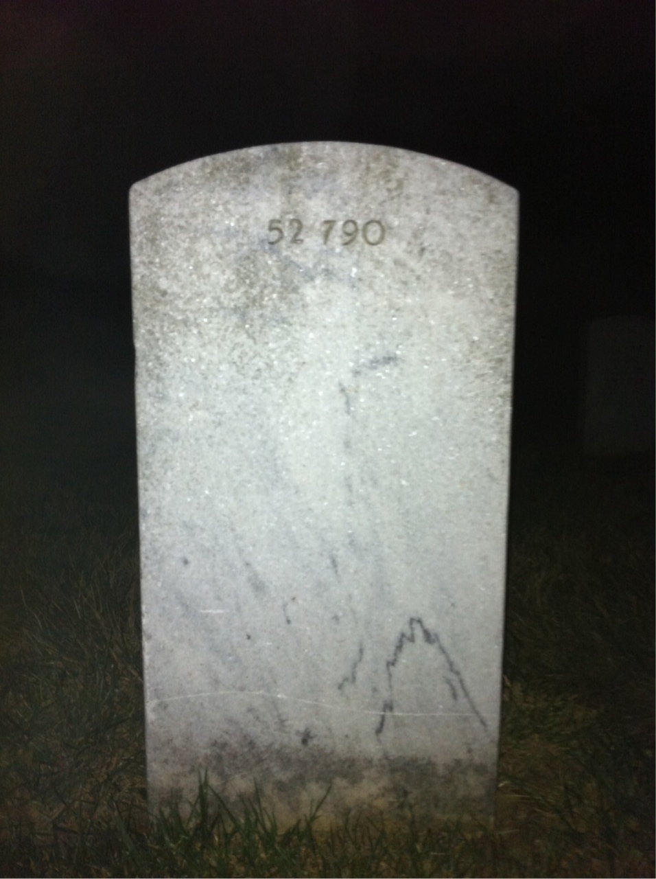 Back of headstone — Allen Murray