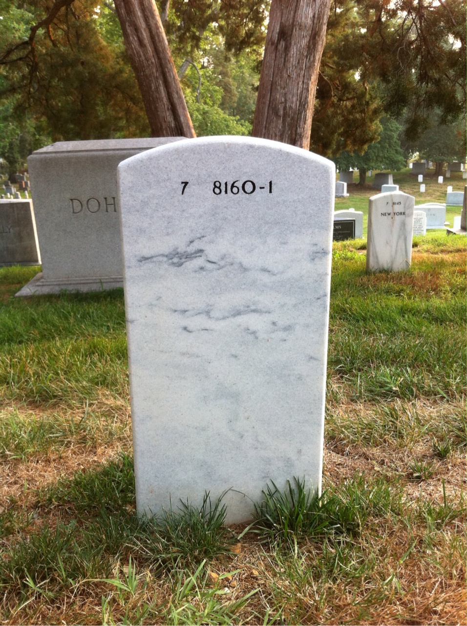 Back of headstone — Joseph Schmiedl