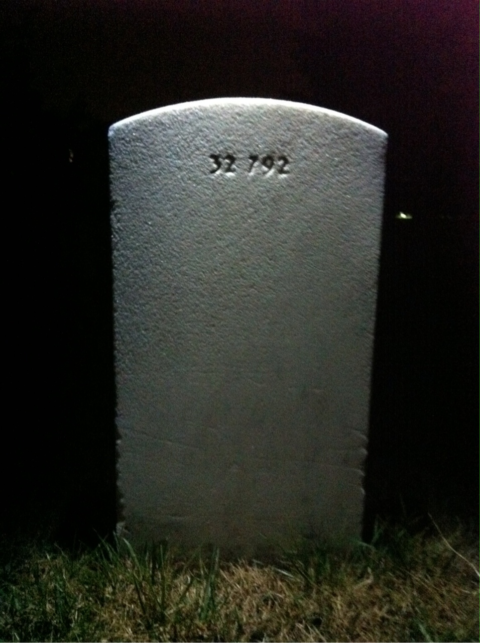 Back of headstone — Bernard Bancroft