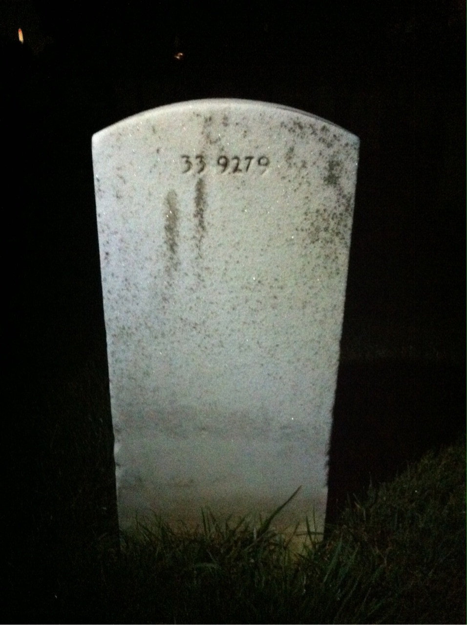 Back of headstone — William Blake