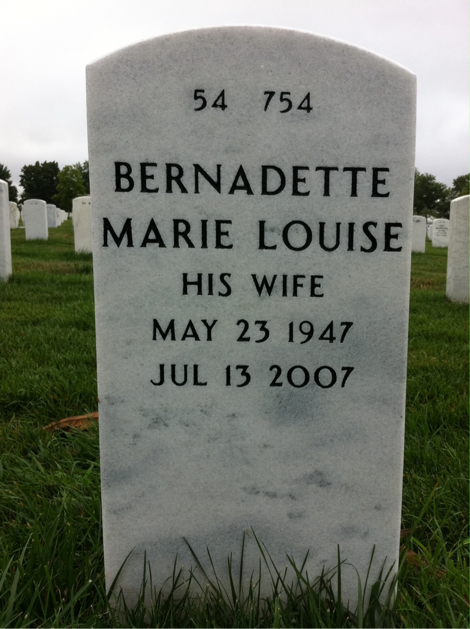 Back of headstone — Gary Twaddell