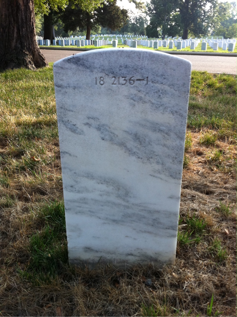 Back of headstone — Ralph Moulton