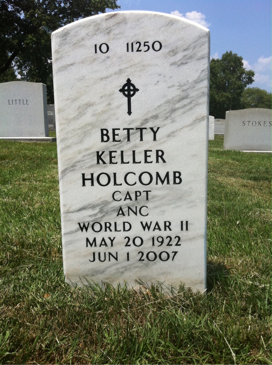 Back of headstone — Paul Keller