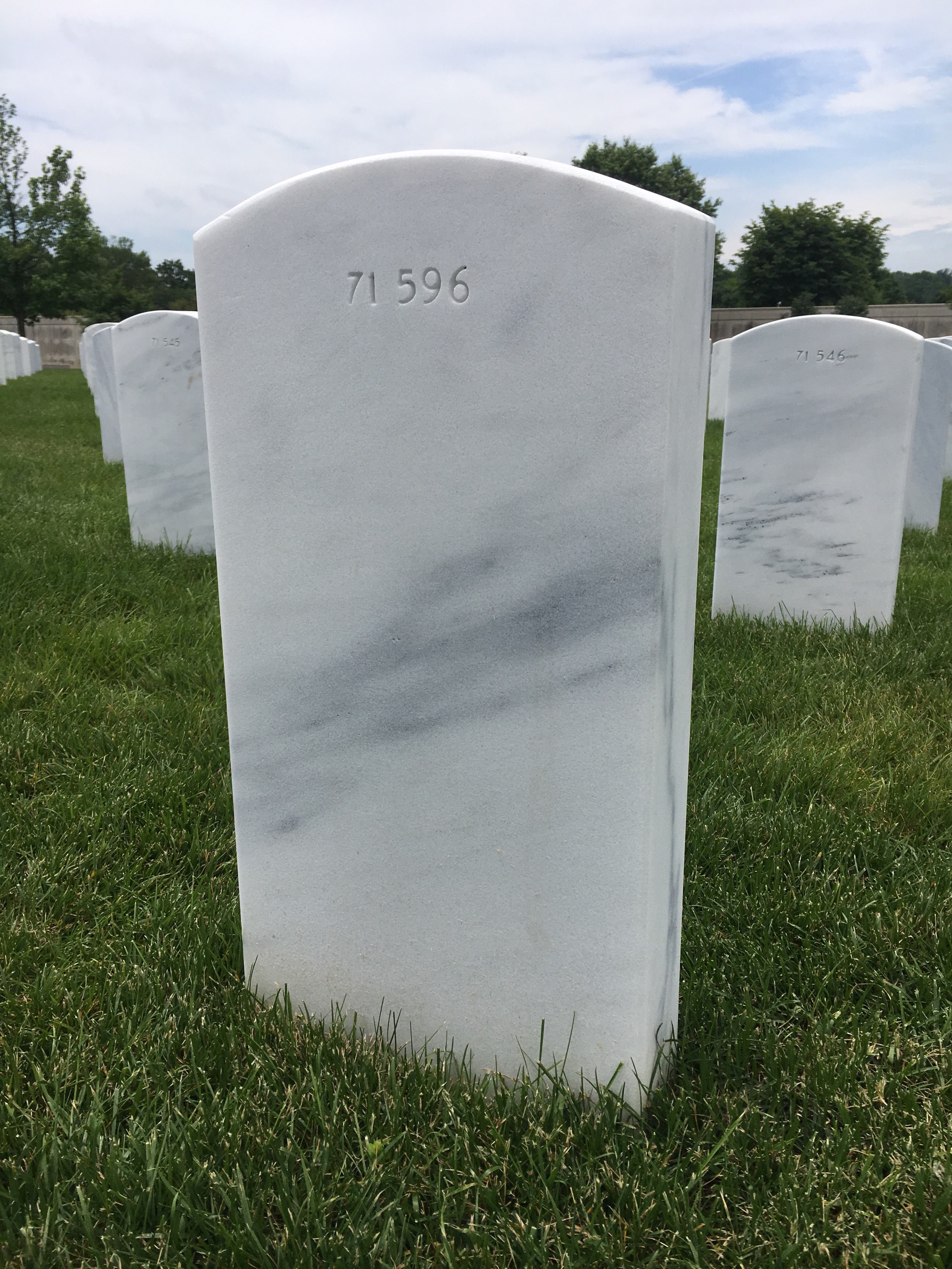 Back of headstone — Thomas Tanner