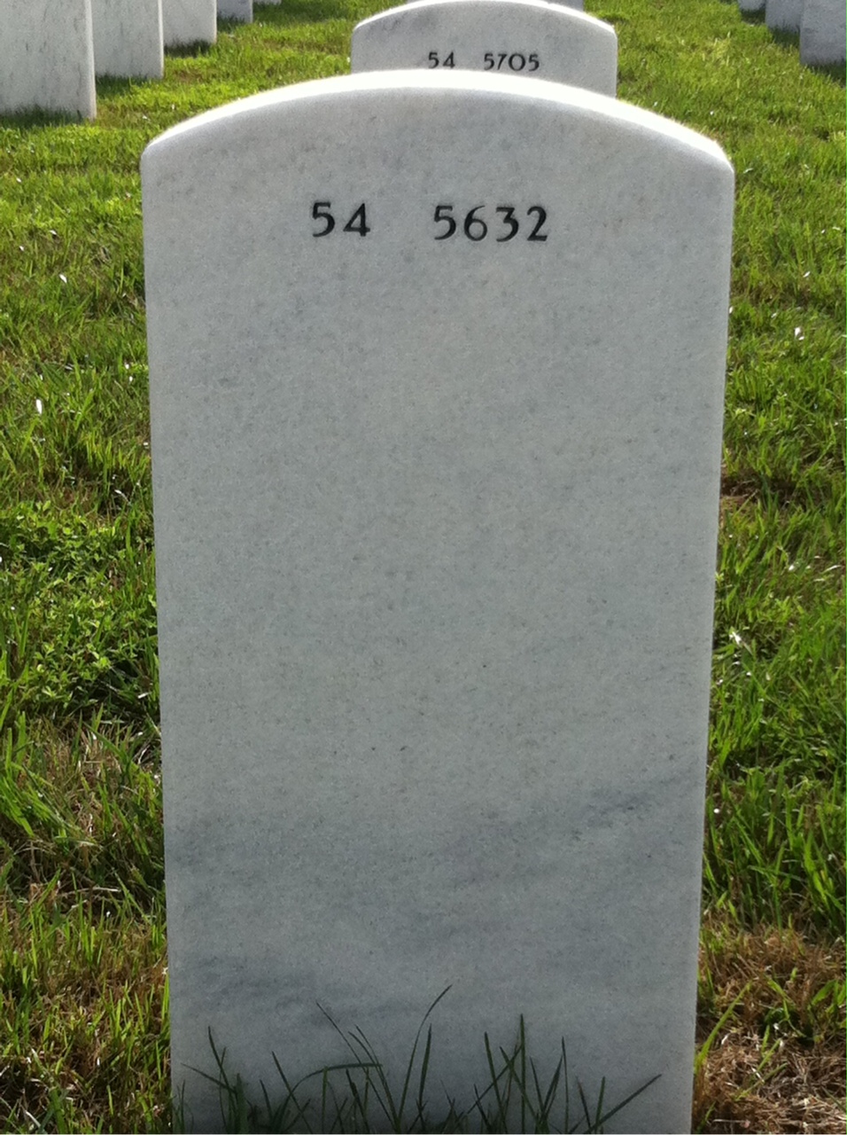 Back of headstone — William Hicks