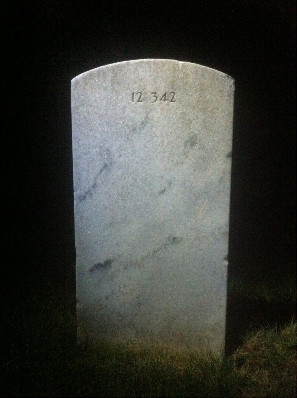 Back of headstone — Helen Braden