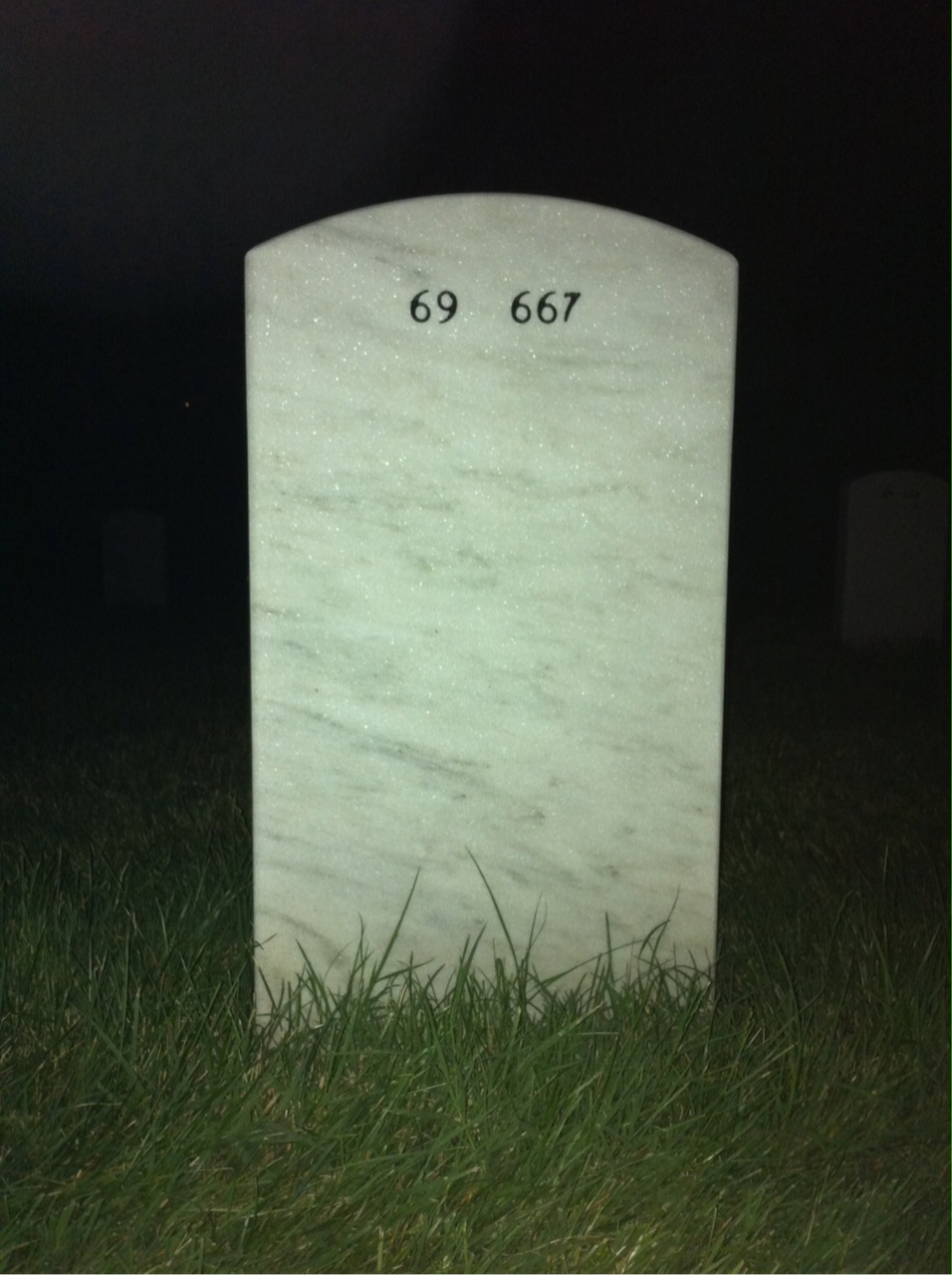 Back of headstone — William Gorges