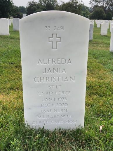 Back of headstone — William Christian