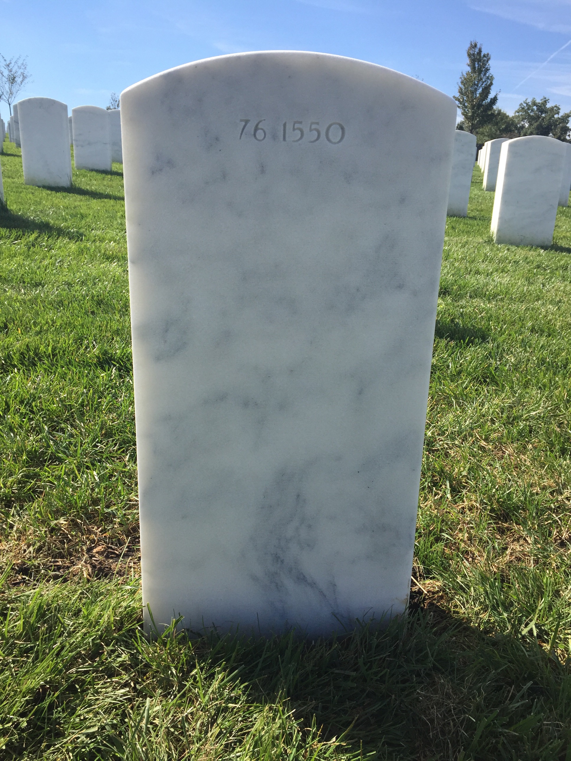 Back of headstone — Victor Stanley Ogreen