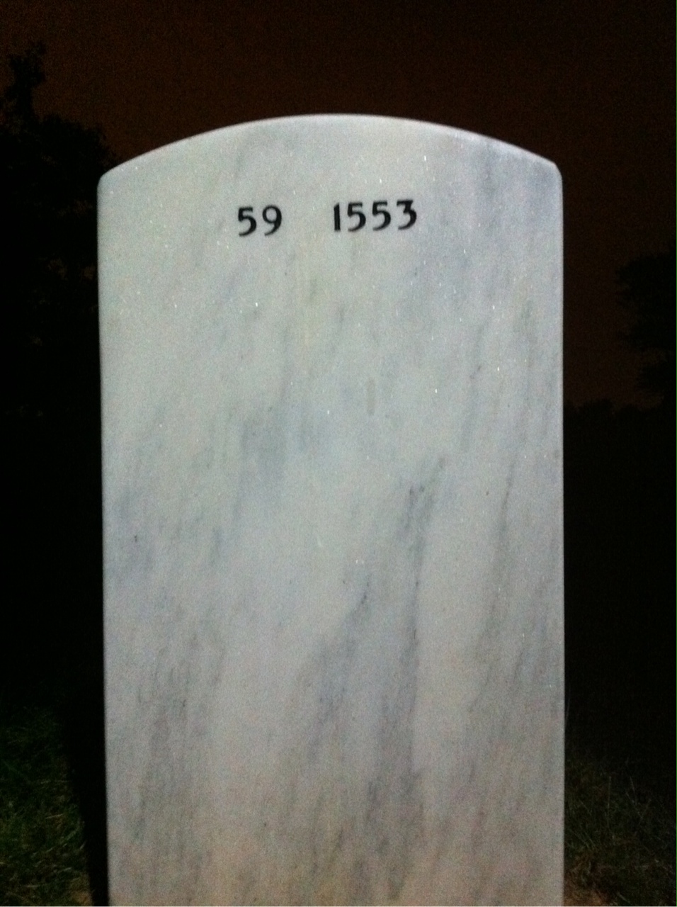 Back of headstone — Arthur Mcintyre
