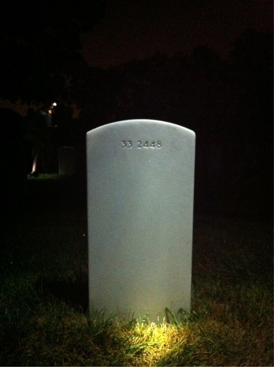 Back of headstone — Edwin Perry