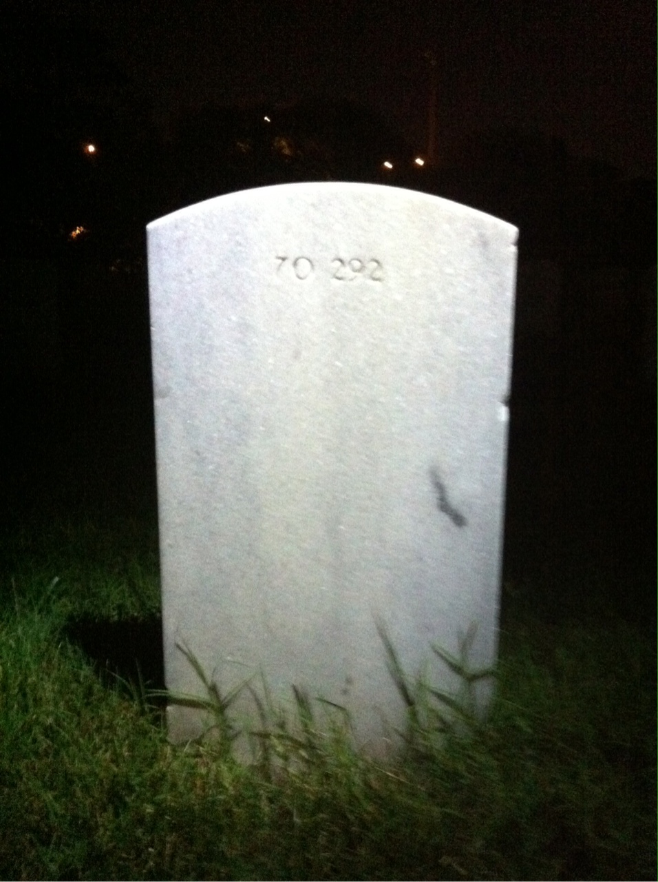Back of headstone — Wilburn Small