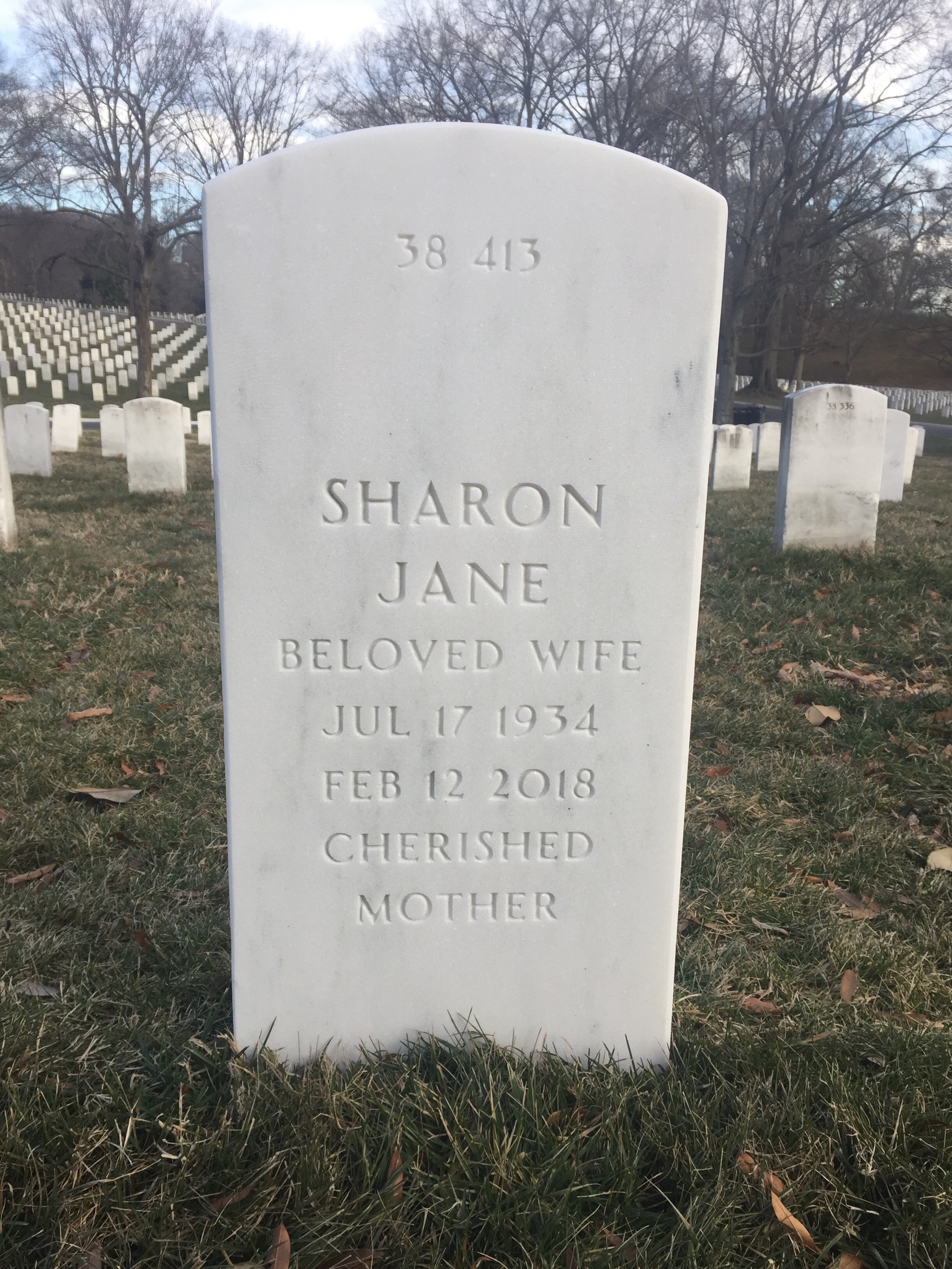 Back of headstone — Bruce Wallace