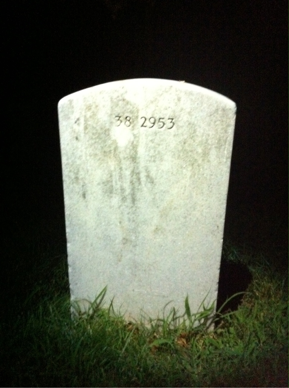 Back of headstone — Lucy Moorehead