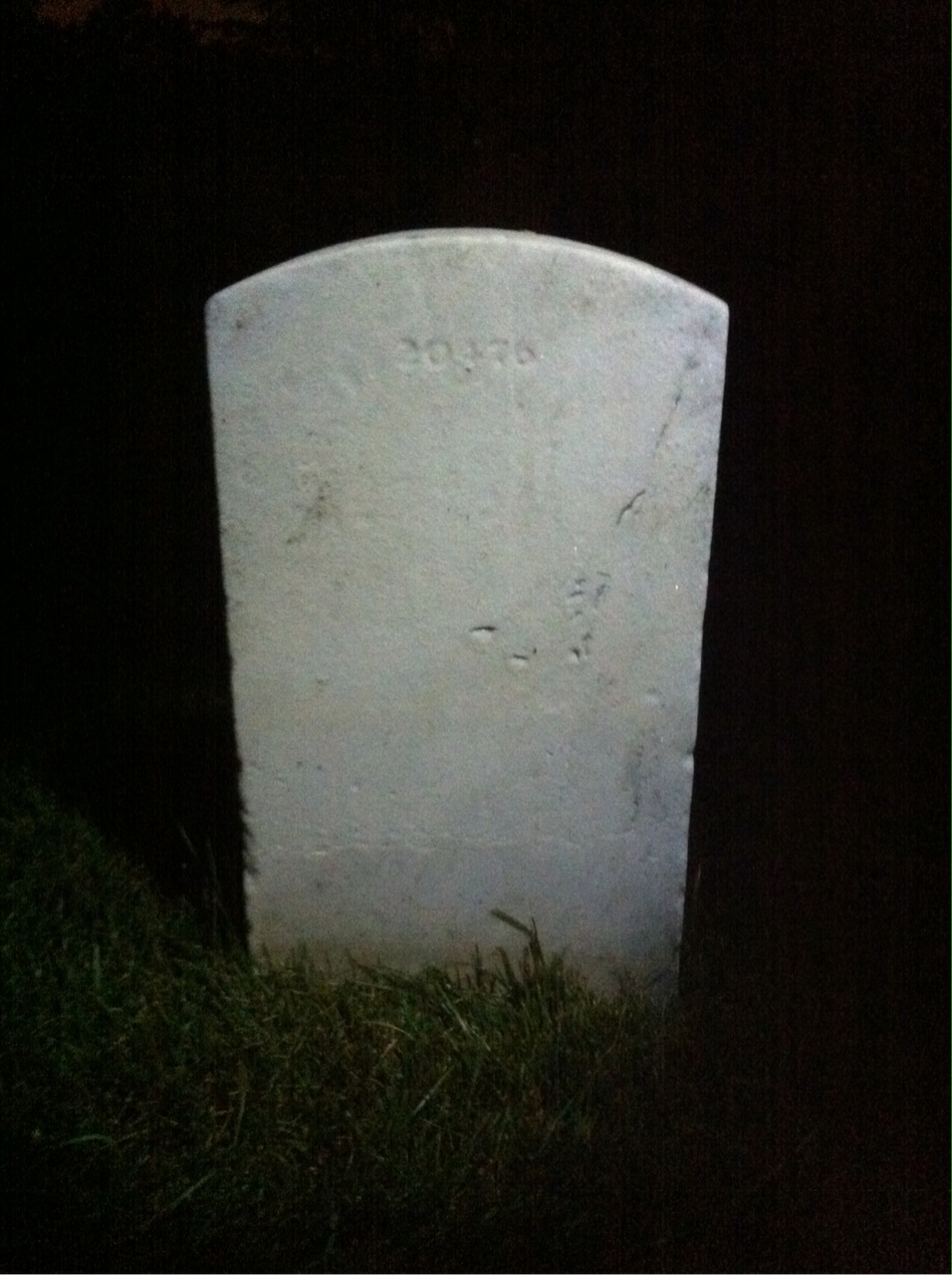 Back of headstone — William Bailey