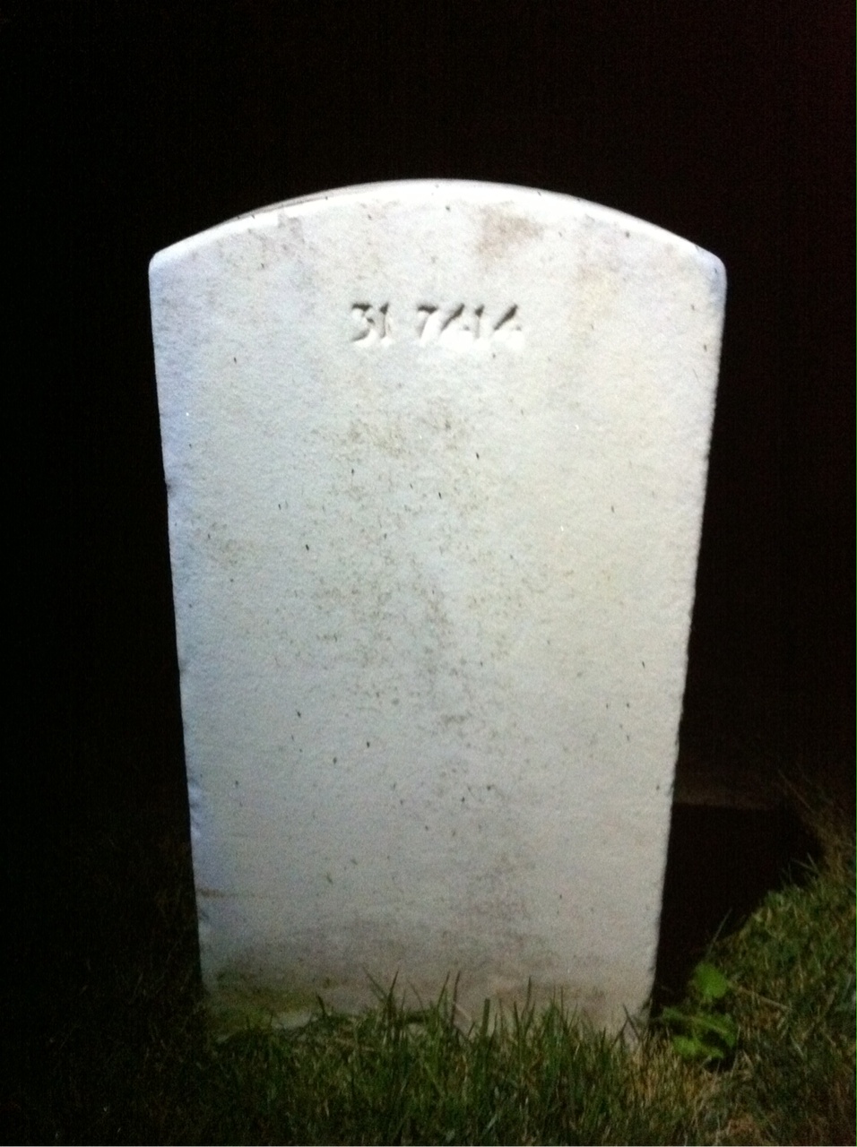 Back of headstone — Annie Musick