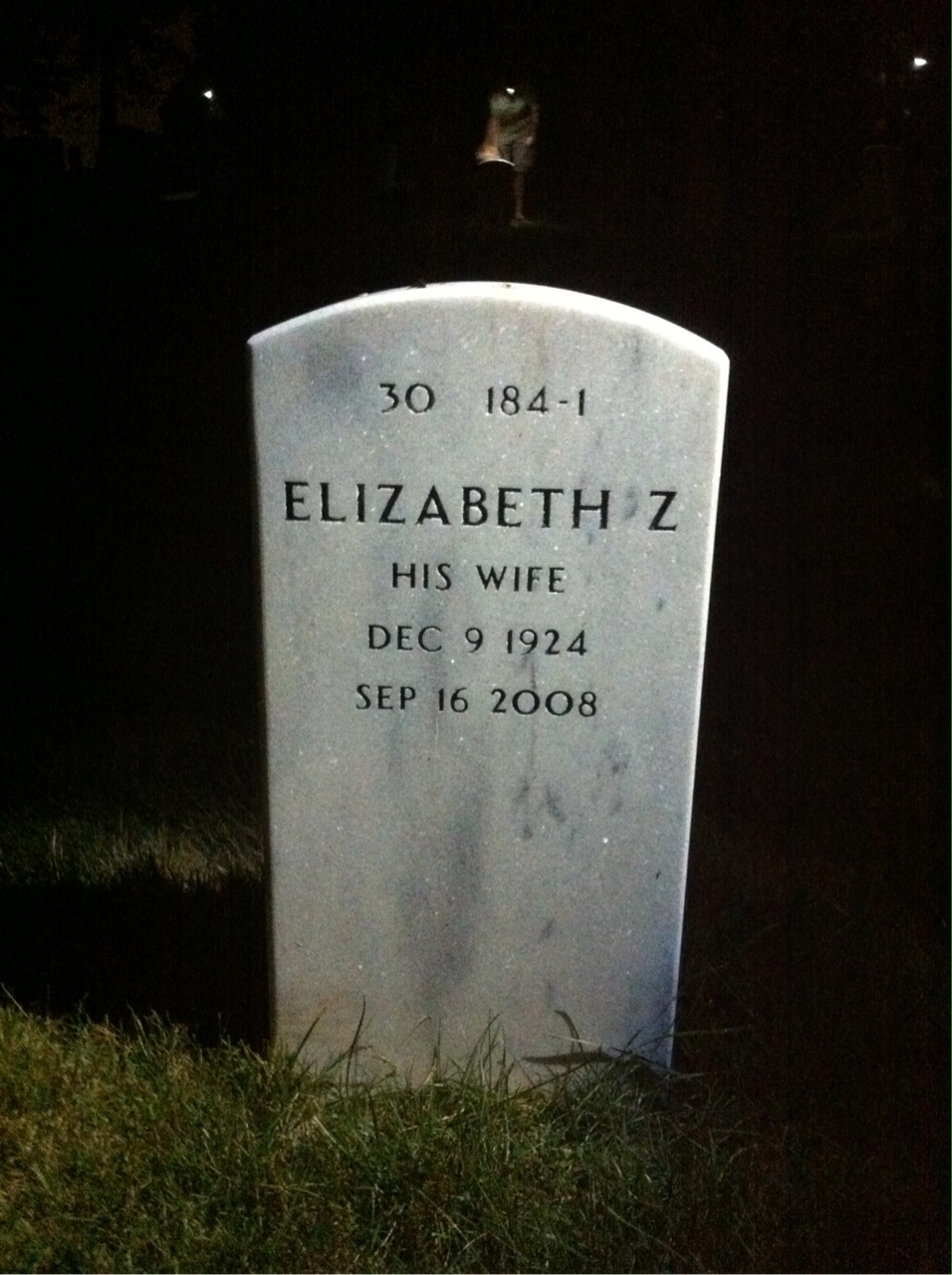 Back of headstone — Edward Gearing