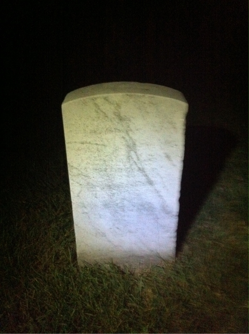 Back of headstone — Henry Atkins