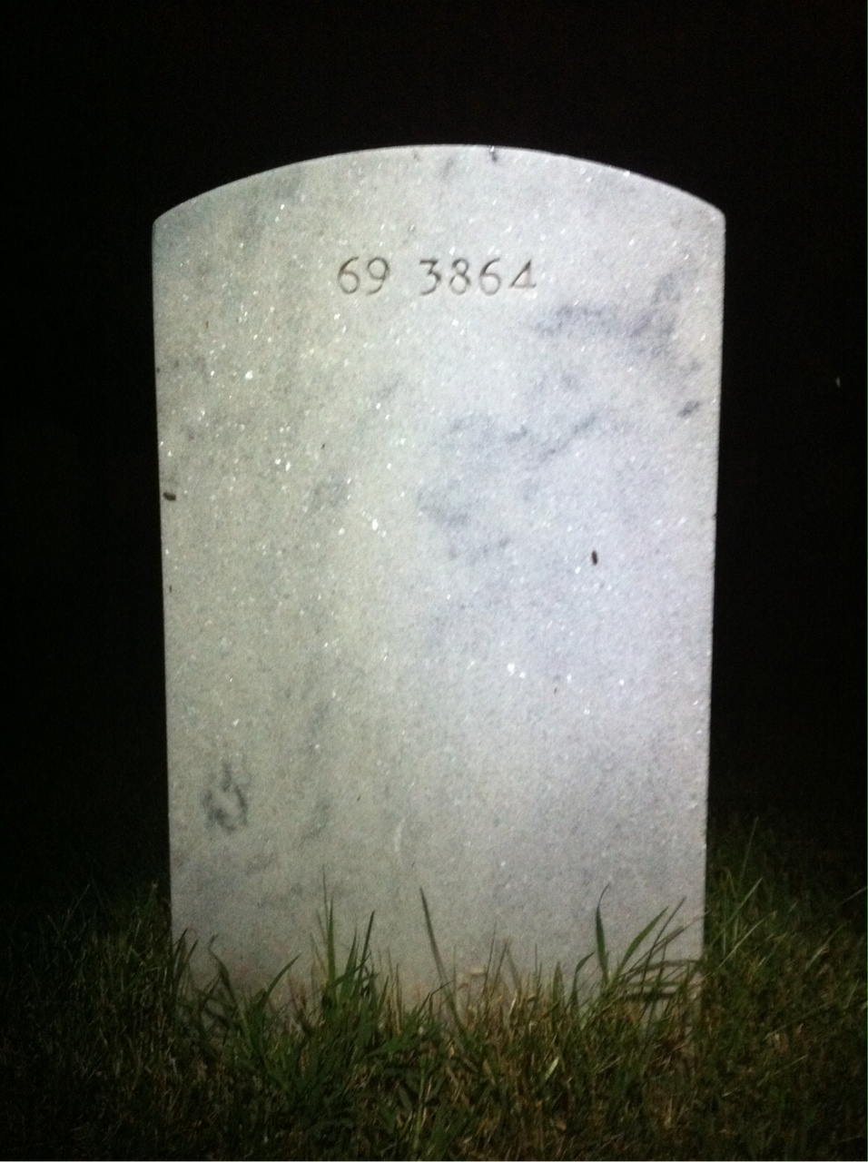 Back of headstone — Douglas Arnold
