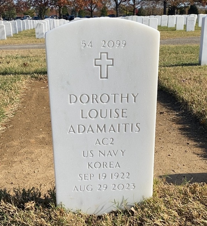 Back of headstone — William Adamaitis
