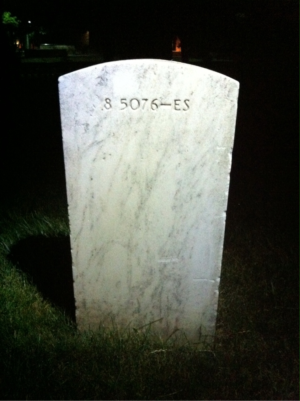 Back of headstone — Helen Anderson