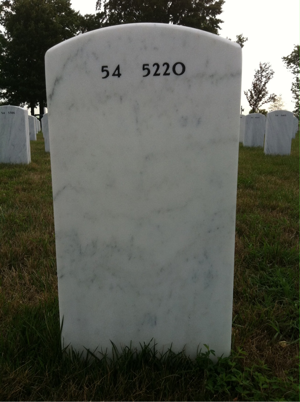 Back of headstone — Vincent T Pelliciari