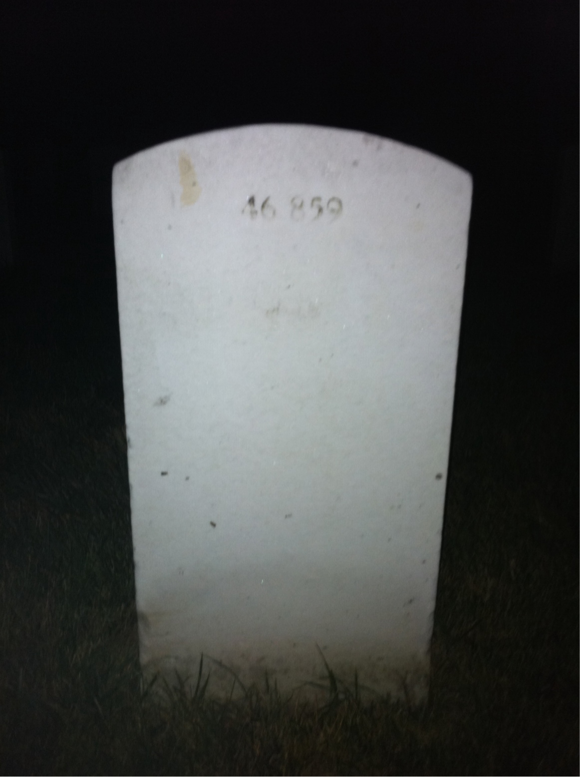 Back of headstone — Michael Moran