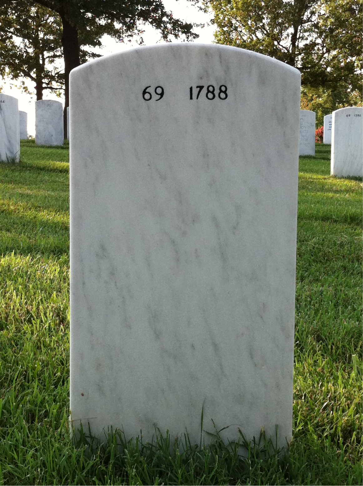 Back of headstone — Victor O'Rourke