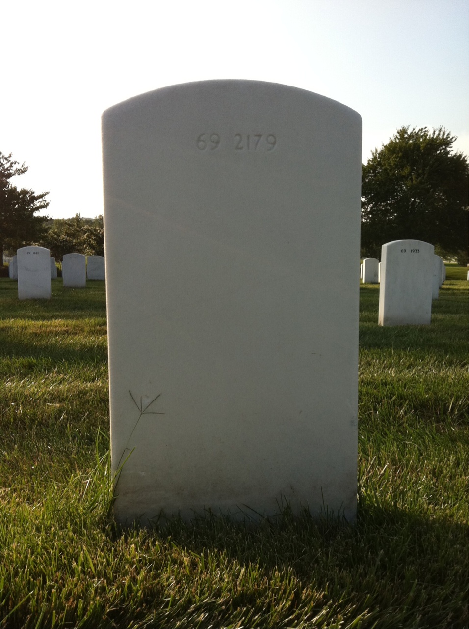 Back of headstone — Ames Albro