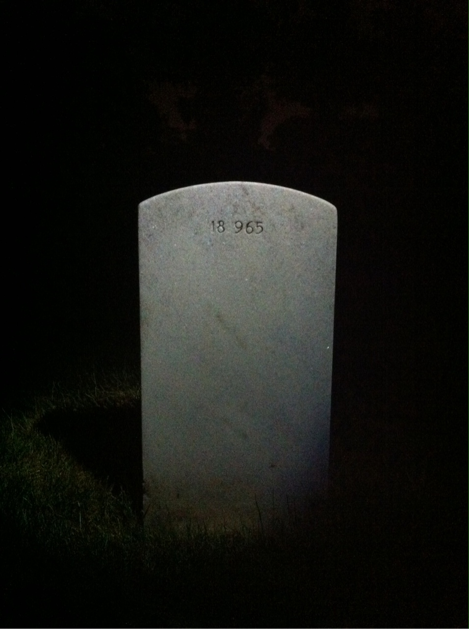 Back of headstone — Andy Mindykowski