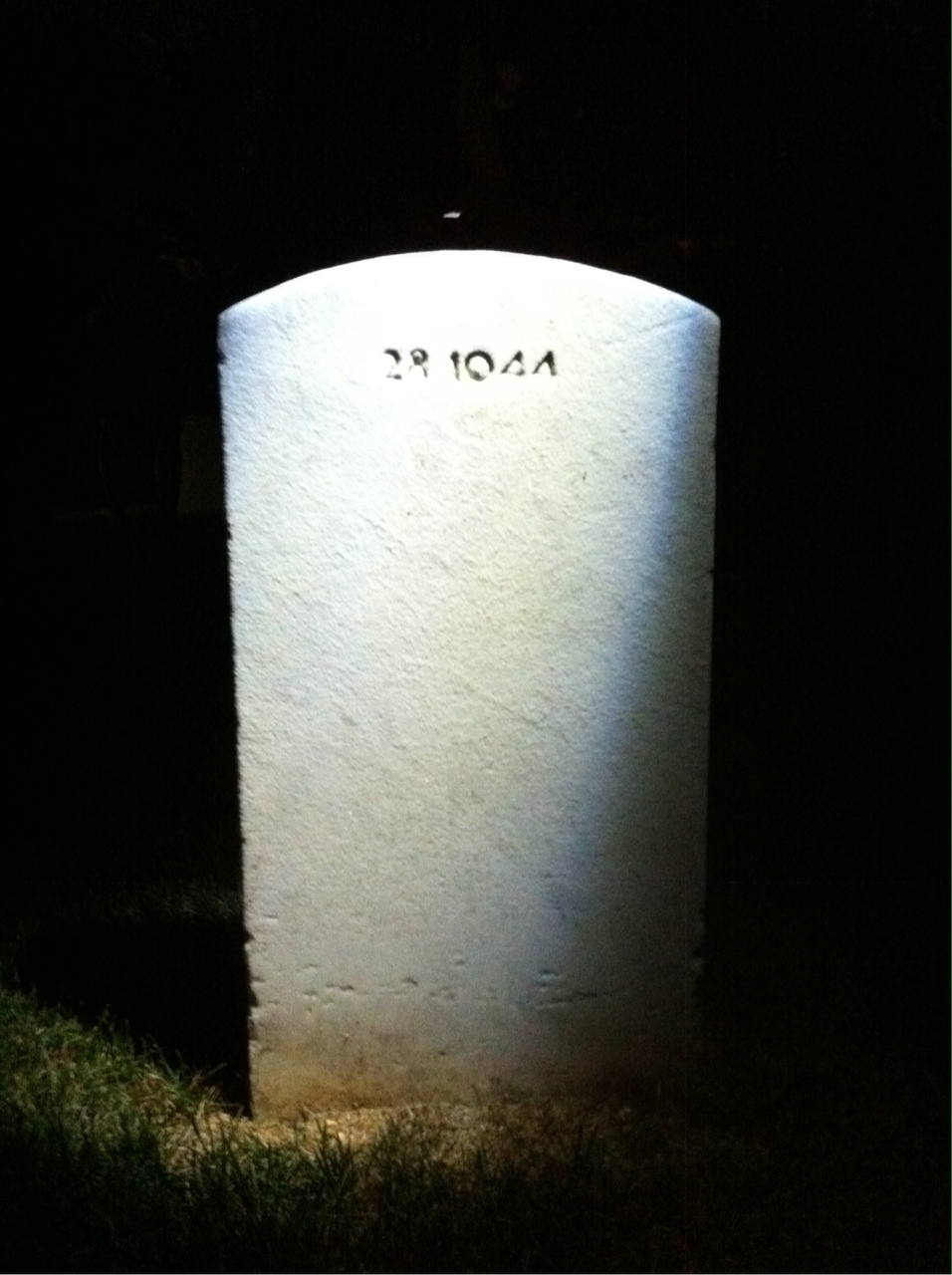 Back of headstone — Raymond Cox