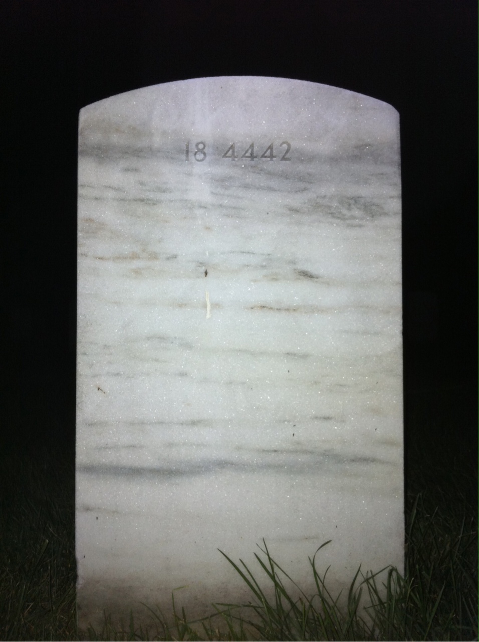 Back of headstone — Christian Moe