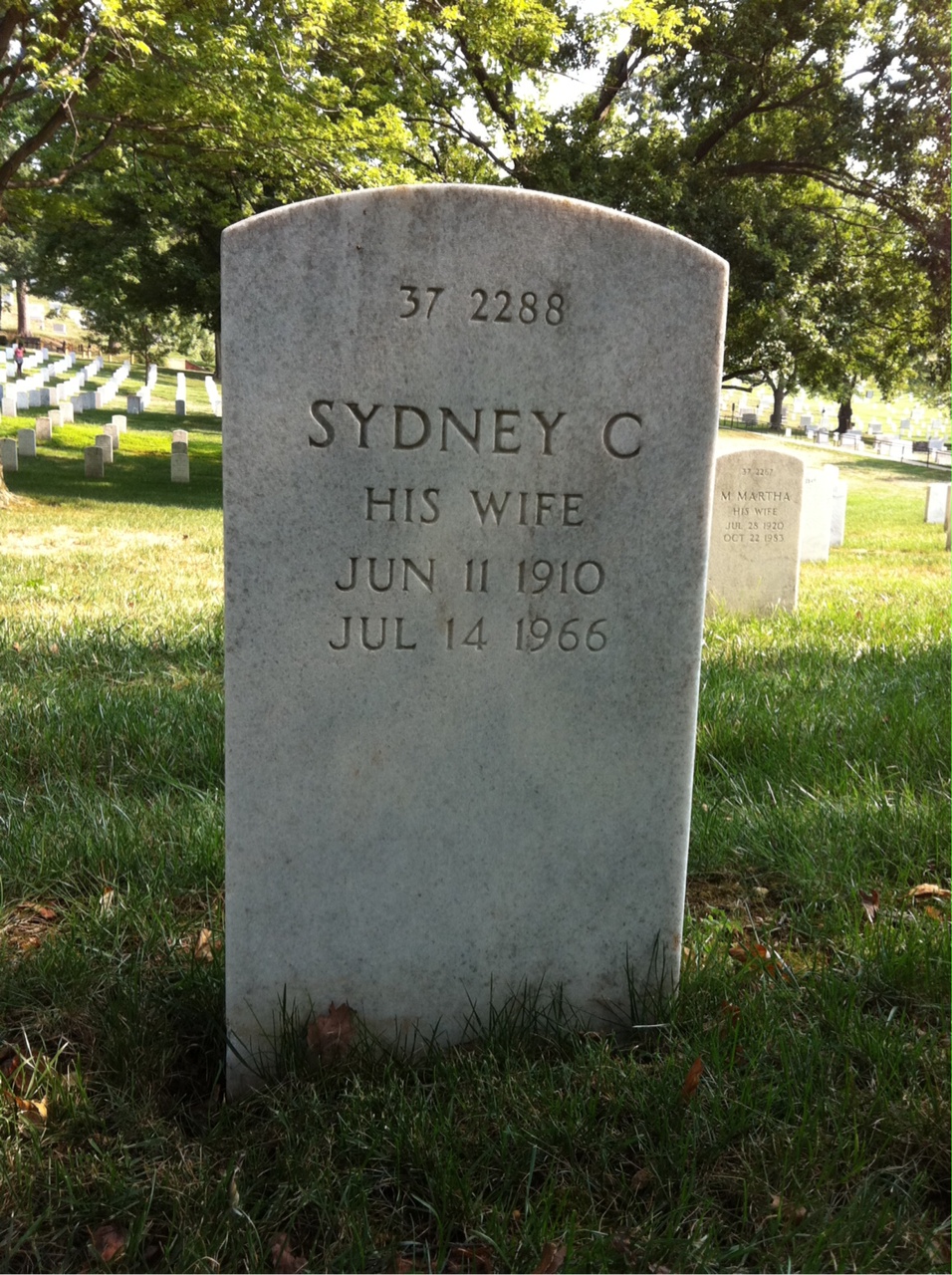 Back of headstone — Alexander B Wilson