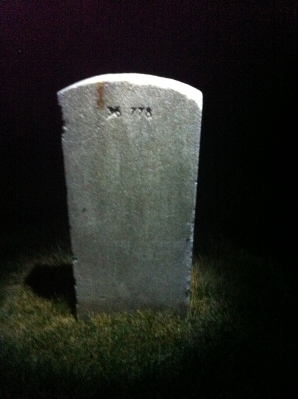 Back of headstone — John Munro