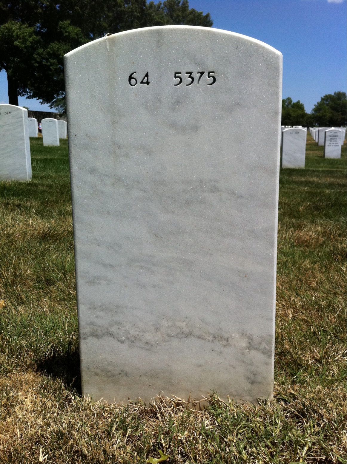 Back of headstone — Marco Martinez