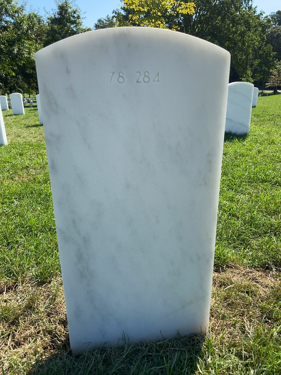 Back of headstone — William M Ford