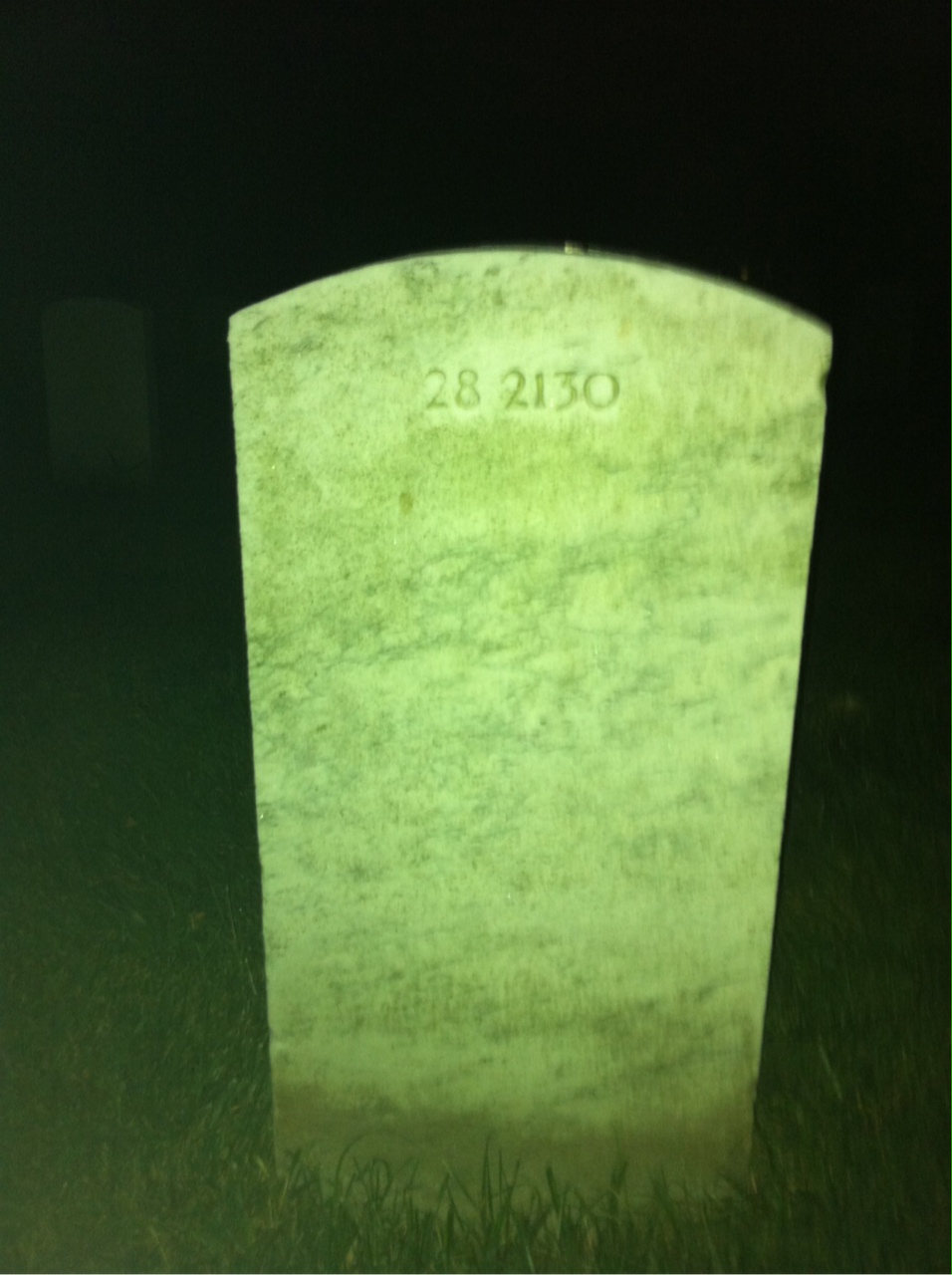 Back of headstone — Dave Agee