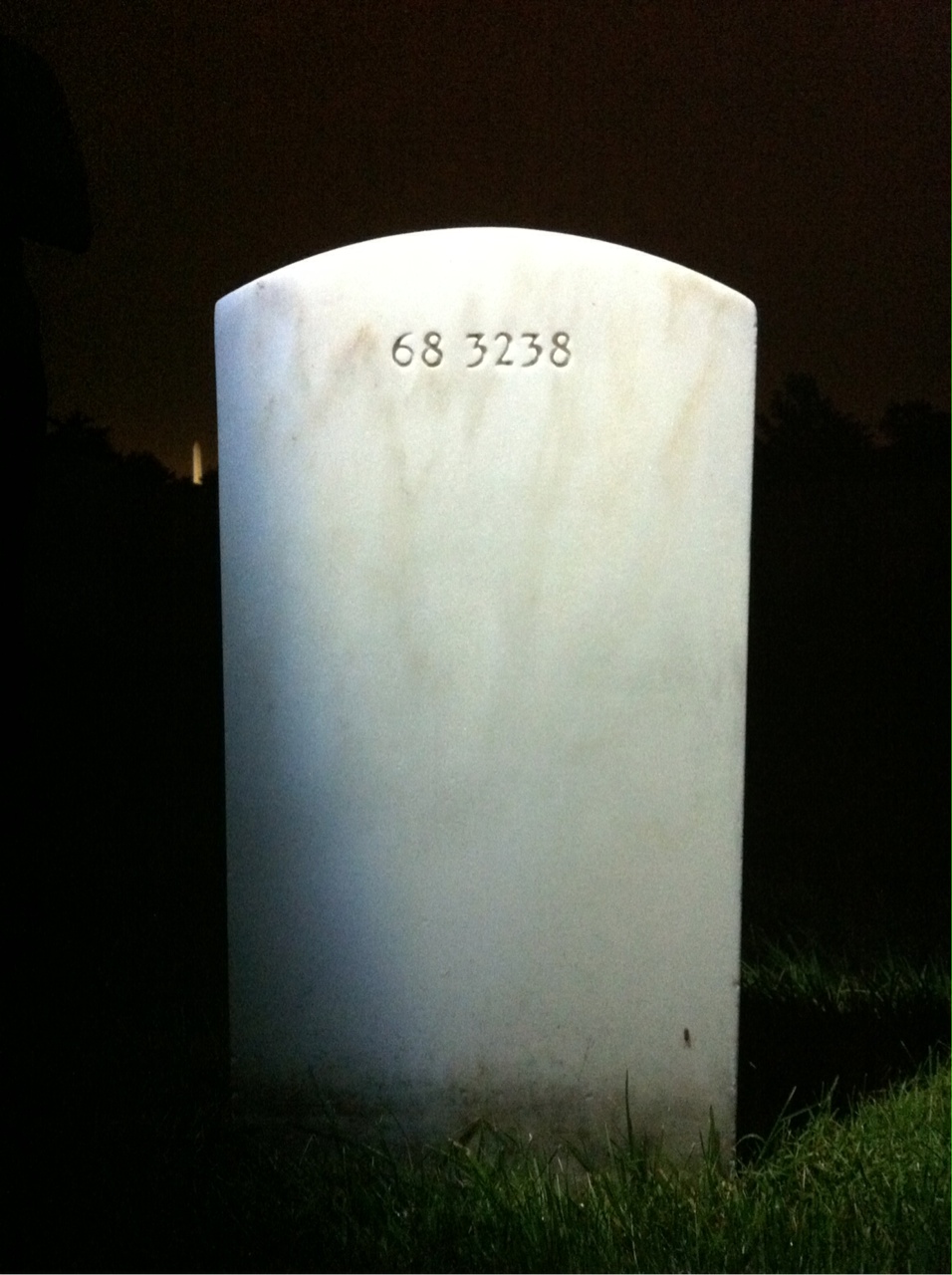 Back of headstone — Ferdinand Askera