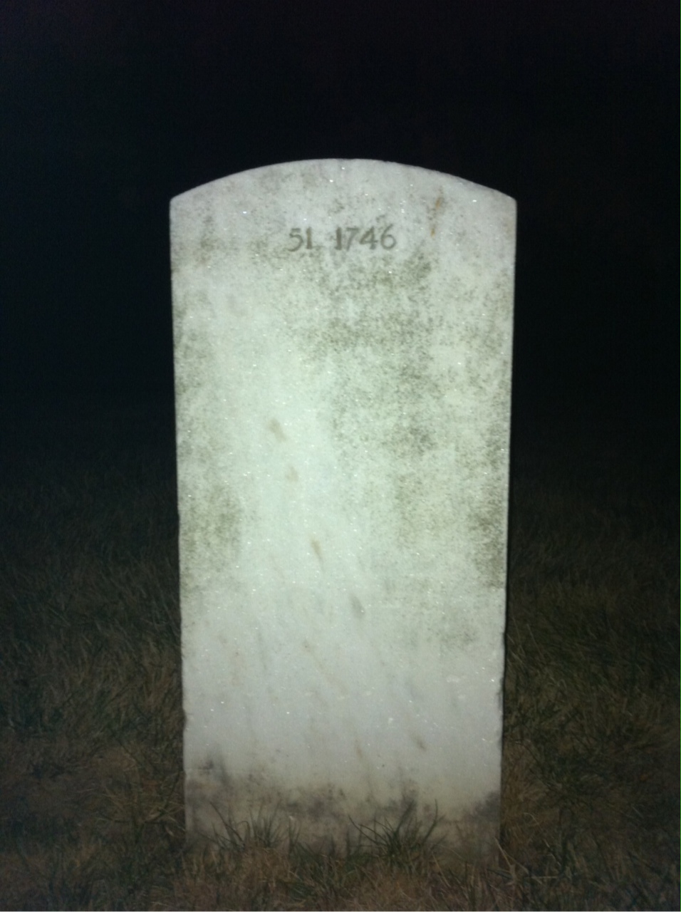 Back of headstone — Paul Minze